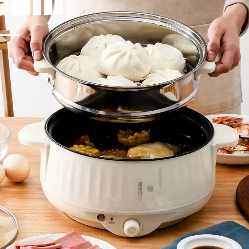 1.7L Multicooker – Einzel-/Doppelschicht, Elektrischer Topf mit Antihaft-Beschichtung, für 1-2 Personen