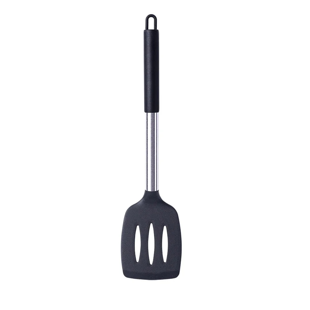Silikon Küchenutensil – Hitzebeständiger Pfannenwender, Suppenlöffel, Schaufel & Pasta-Sieb