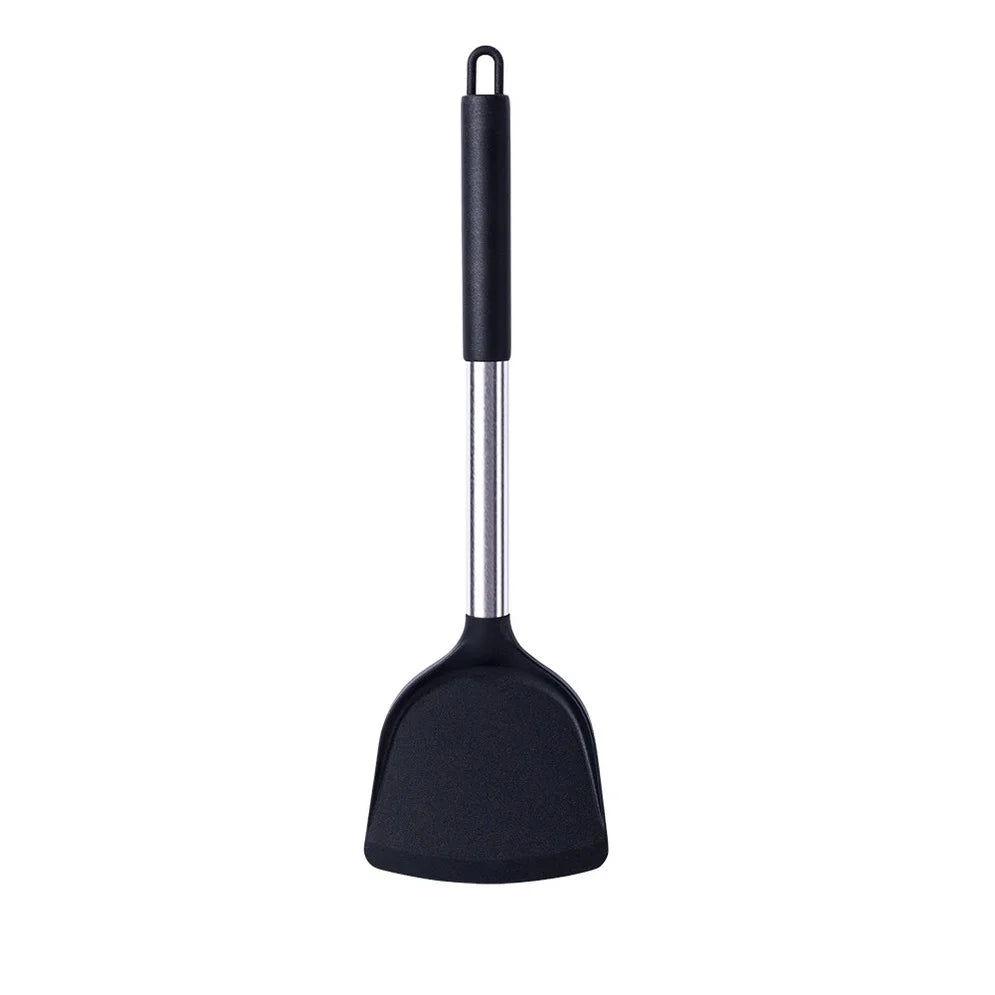 Silikon Küchenutensil – Hitzebeständiger Pfannenwender, Suppenlöffel, Schaufel & Pasta-Sieb