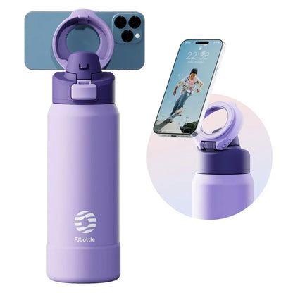 Thermosflasche 710/950ml mit Magnet-Handyhalter & Klappdeckelka