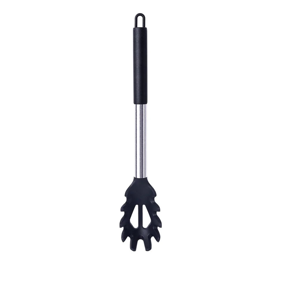 Silikon Küchenutensil – Hitzebeständiger Pfannenwender, Suppenlöffel, Schaufel & Pasta-Sieb
