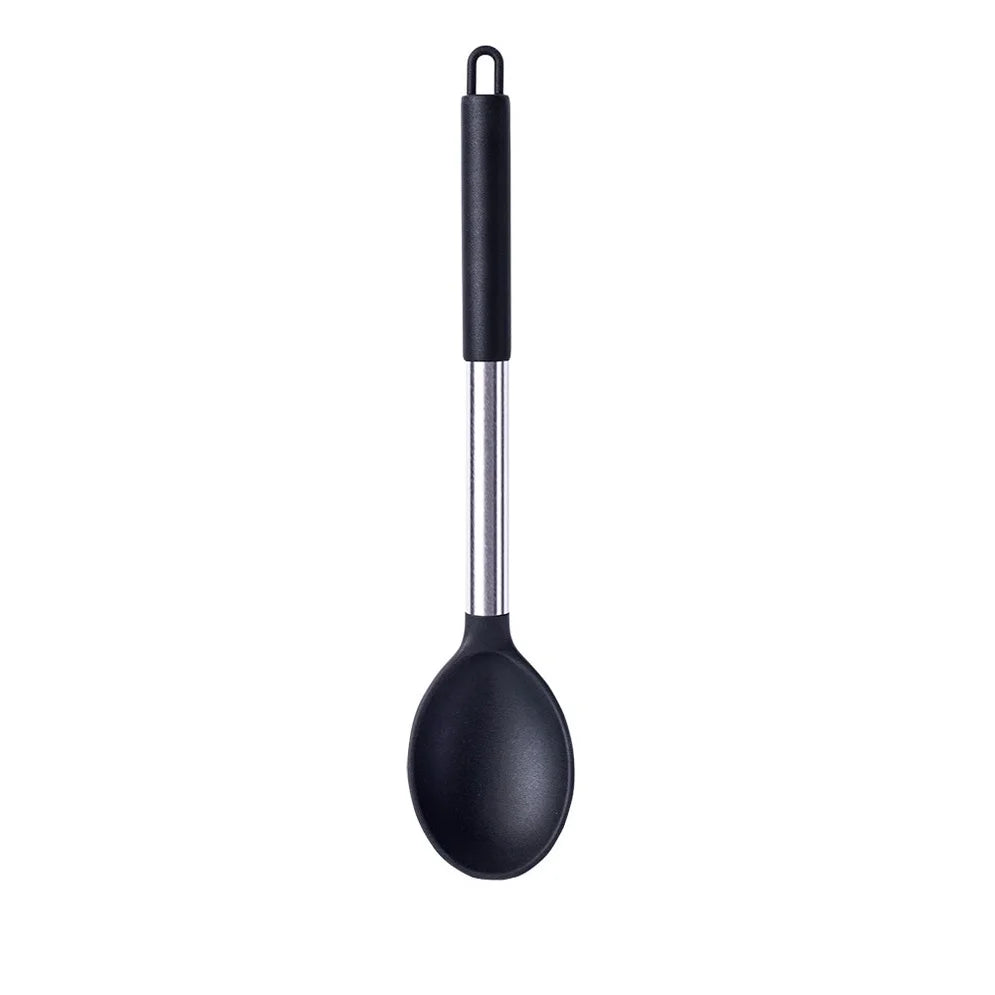 Silikon Küchenutensil – Hitzebeständiger Pfannenwender, Suppenlöffel, Schaufel & Pasta-Sieb