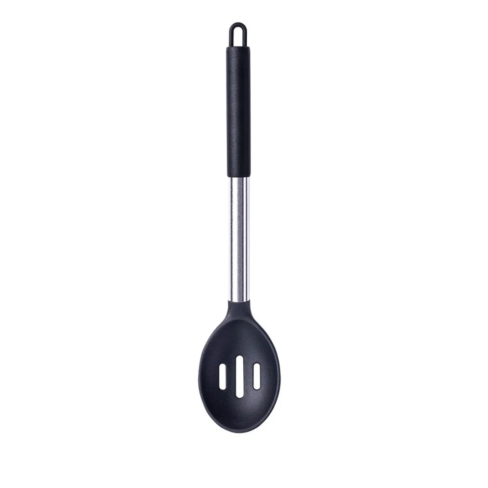 Silikon Küchenutensil – Hitzebeständiger Pfannenwender, Suppenlöffel, Schaufel & Pasta-Sieb