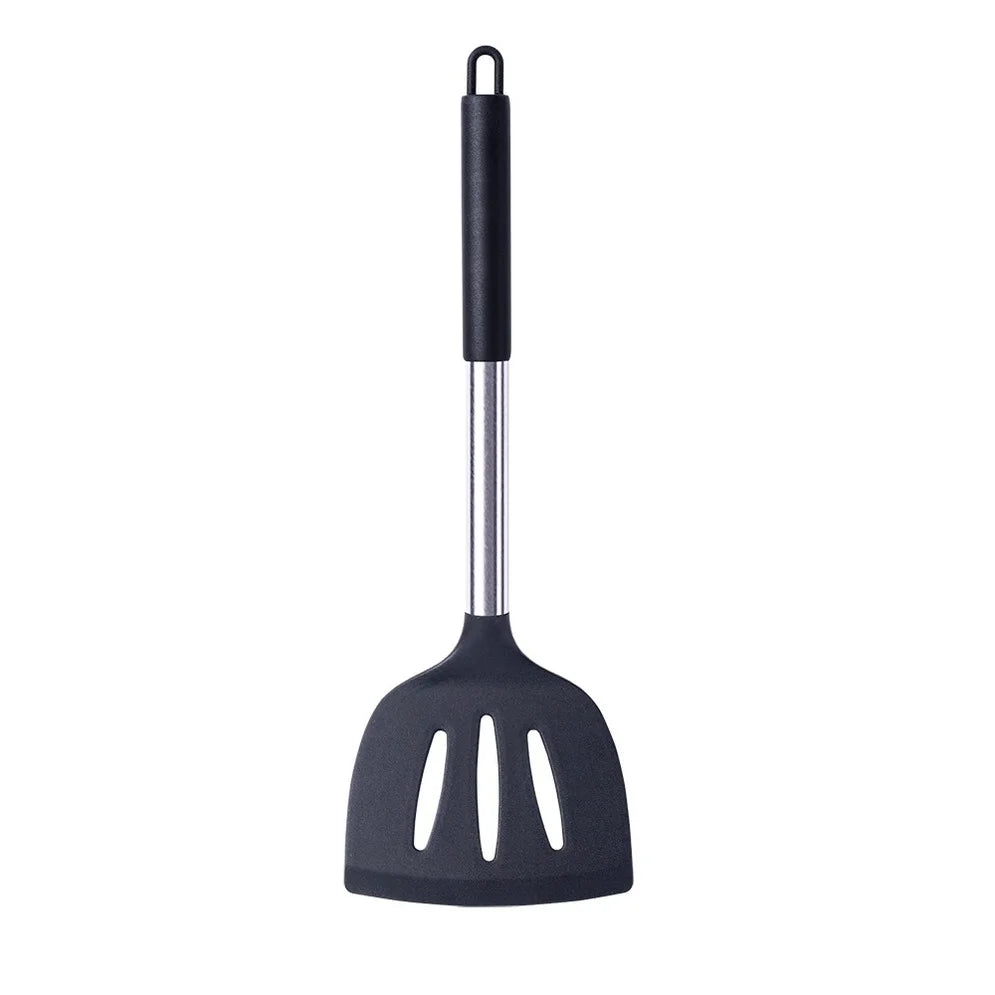 Silikon Küchenutensil – Hitzebeständiger Pfannenwender, Suppenlöffel, Schaufel & Pasta-Sieb