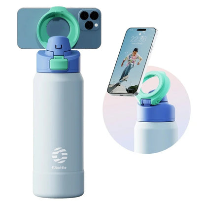 Thermosflasche 710/950ml mit Magnet-Handyhalter & Klappdeckelka
