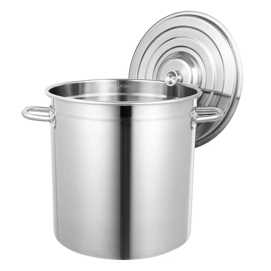 Großer Edelstahl Kochtopf 50L/70L – Mit Deckel & Wärmeerhaltung